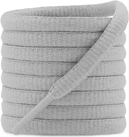 10 Seconds Oval Athletic Shoe Lace in Light Grey