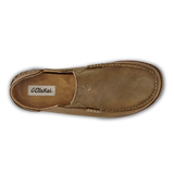 Moloa Men's Leather Slide-On Shoe in Ray and Toffee