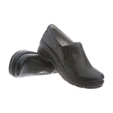 Naples Clog in Black Leather CLOSEOUTS