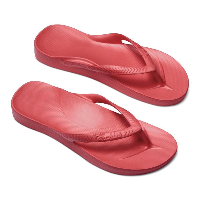 ARCHIES-Arch Support Thongs-Pink