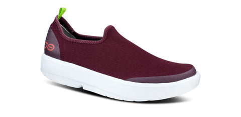 Women's OOMG eeZee Low Canvas Slip-On in Cabernet CLOSEOUTS