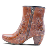 Folka Hand Painted Floral Boot in Camel CLOSEOUTS