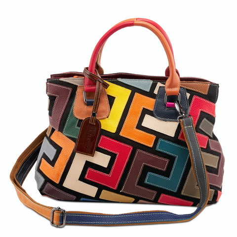 Captivate Double Handle Bag in Rainbow