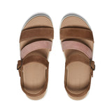Ellecity Wedge Walking Sandal in Toasted Coconut/Fawn