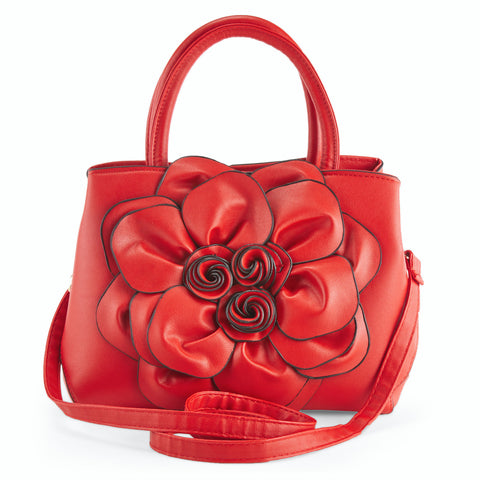 Bloom Handbag in Red