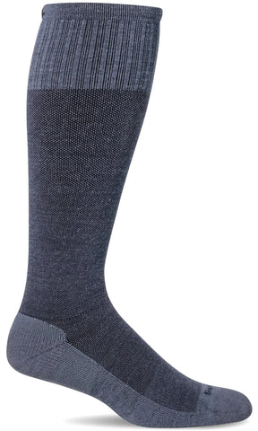 Basic Moderate Graduated Compression Socks in Denim