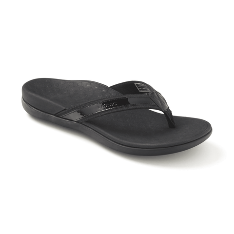 Tide Toe Post Sandal in Black
