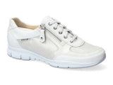 Ylona Zipper Sneaker in White CLOSEOUTS