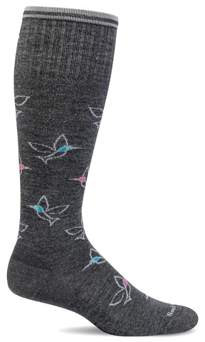 Free Fly Moderate Graduated Compression Socks in Charcoal