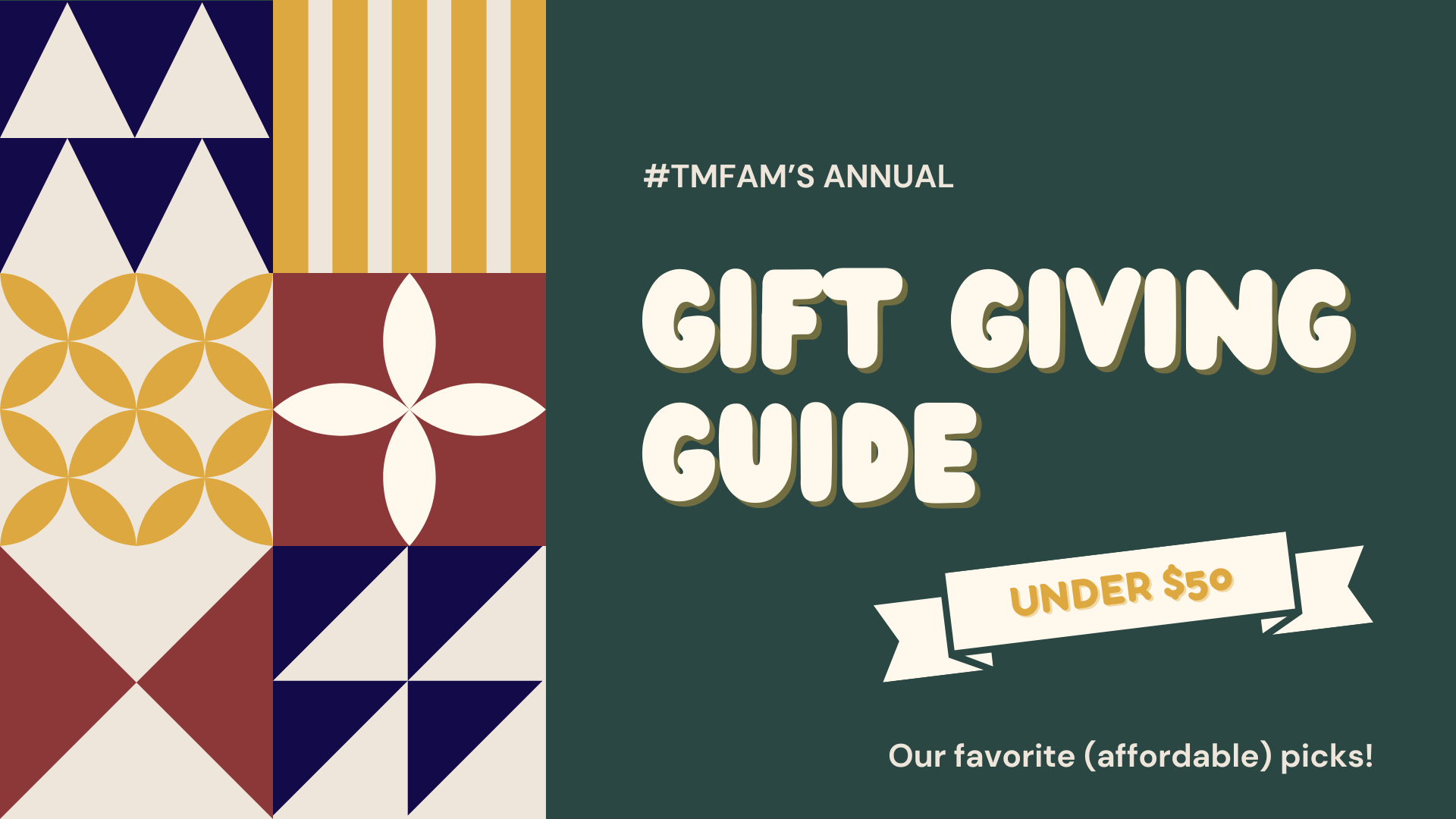 #TMFam's Gift Giving Guide Under $50
