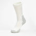 Unisex Maximum Padding Running Crew Sock in White and Platinum