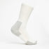 Unisex Maximum Padding Running Crew Sock in White and Platinum