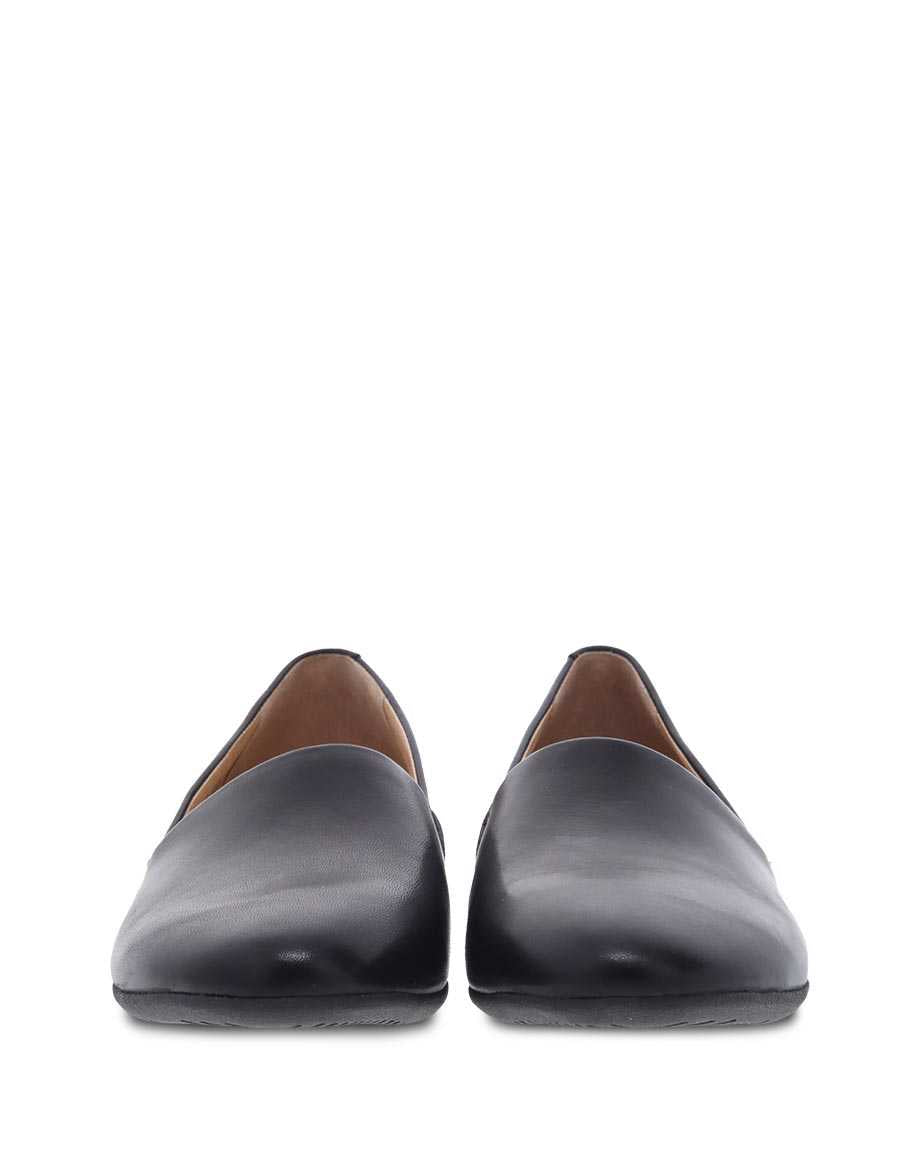 Larisa Modern Smoking Loafer WIDE in Black