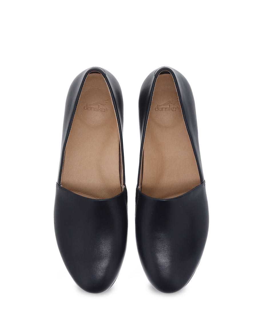 Larisa Modern Smoking Loafer WIDE in Black