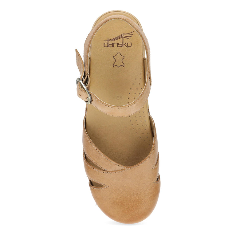 Margreta Cut-out Mary Jane in Distressed Honey