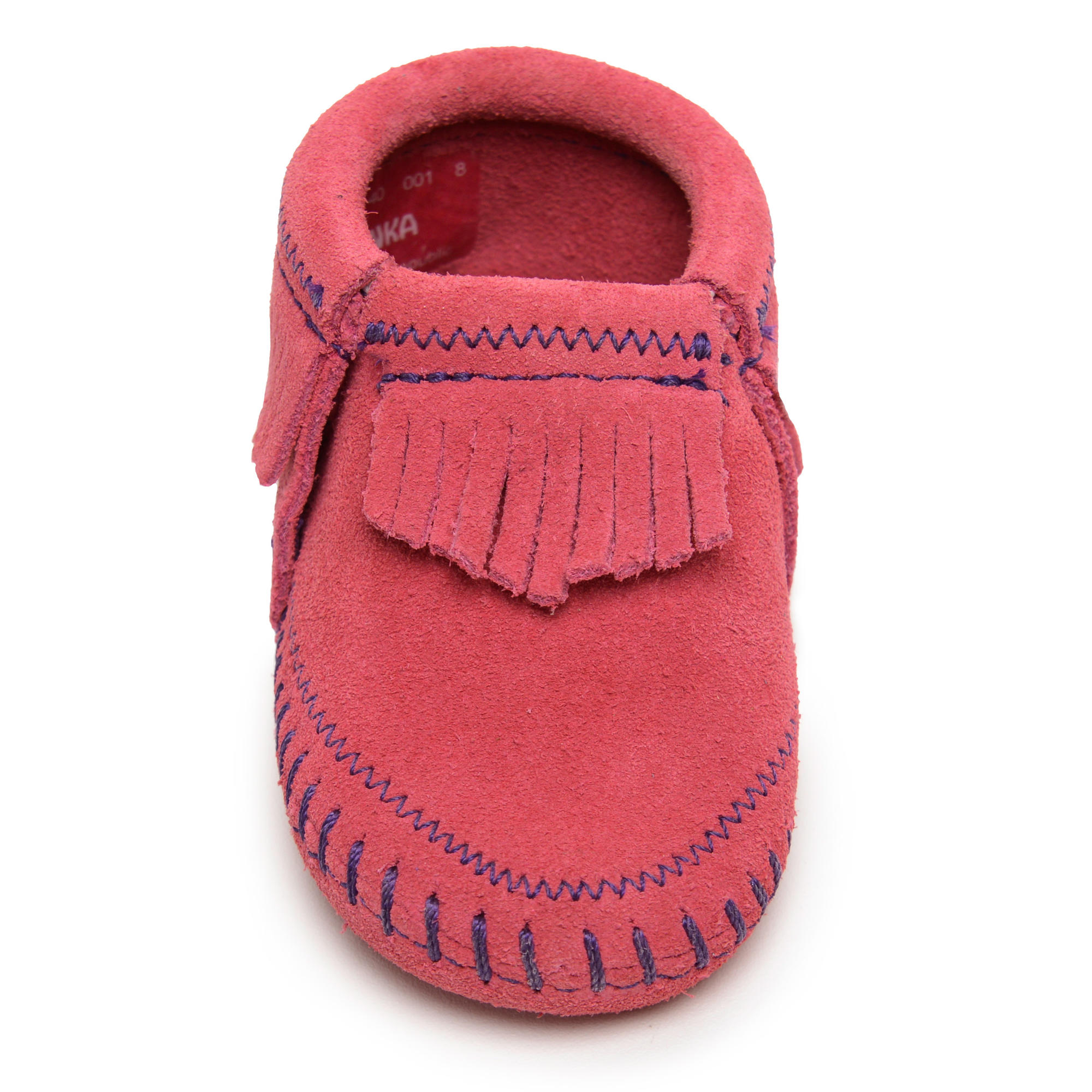 Infant Riley Fringe Bootie in Hot Pink