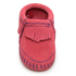Infant Riley Fringe Bootie in Hot Pink