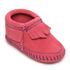 Infant Riley Fringe Bootie in Hot Pink