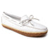 Women's Deerskin Tread Moccasin in White