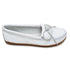 Women's Deerskin Kilty Moccasin in White