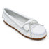 Women's Deerskin Kilty Moccasin in White