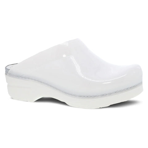 Sonja Backless Translucent Mule in White
