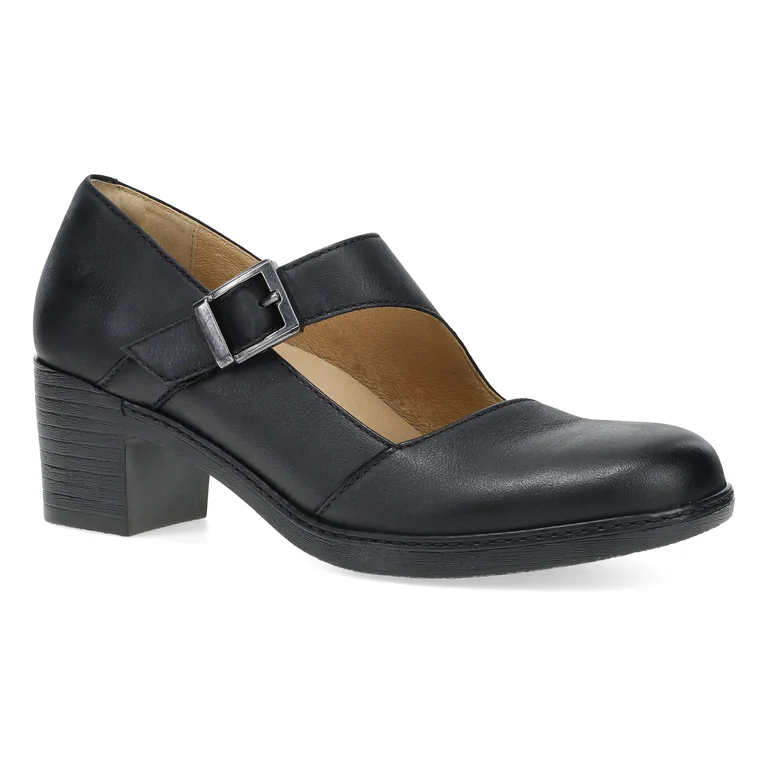 Marigold Leather MaryJane in Black