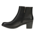 Meryll Sleek Stacked Heel Boot in Black