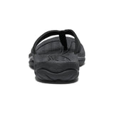 Kona Leather Flip-Flop in Black/Vapor