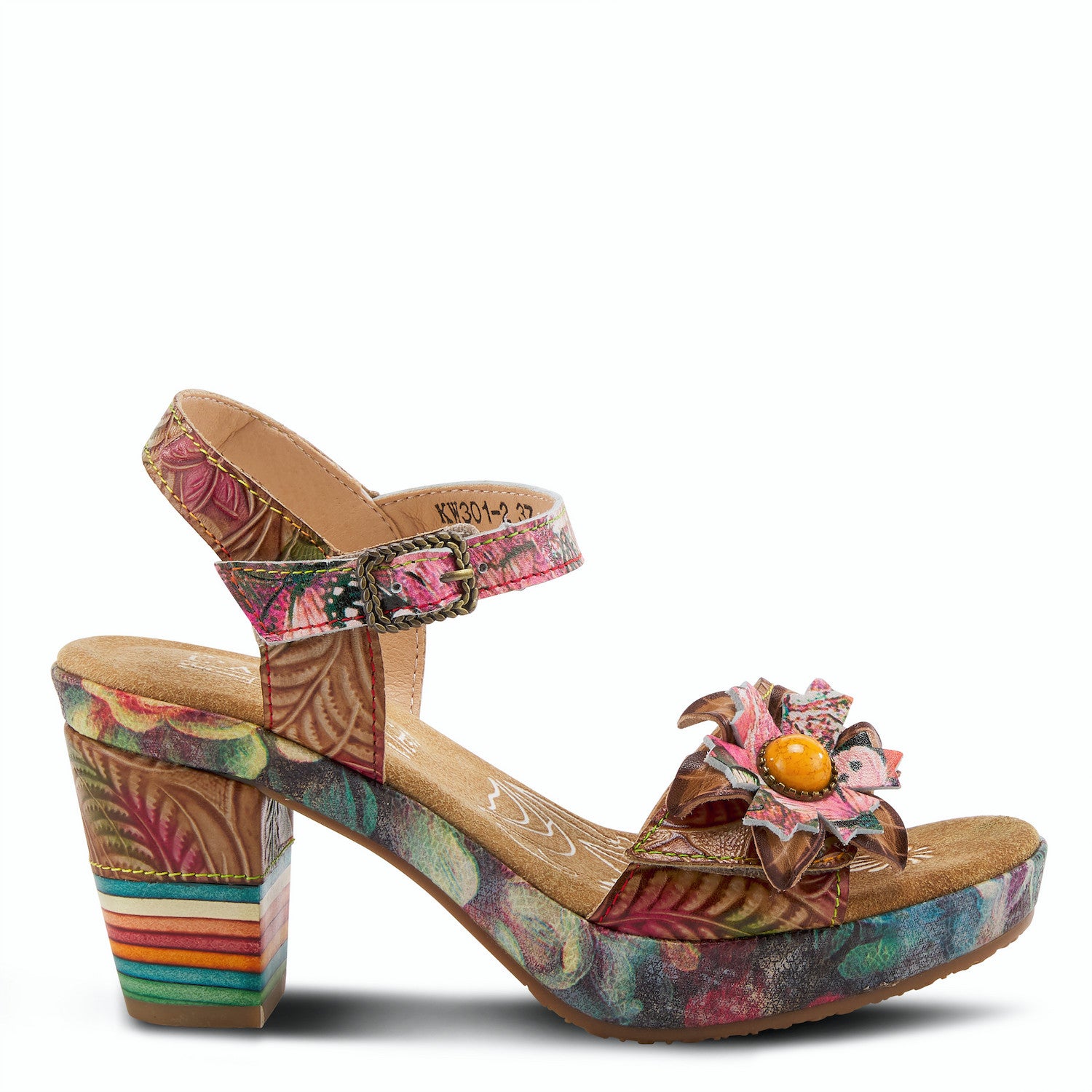 Leilanie Heeled Celebration Sandal in Tan CLOSEOUTS