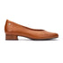 Ubeda Womens Leather Pump in Brandy