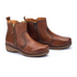 Granada WOW Womens Zipper Leather Boot in Cuero