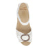 Stella Woven Wedge Sandal in White