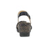 Stella Woven Wedge Sandal in Black