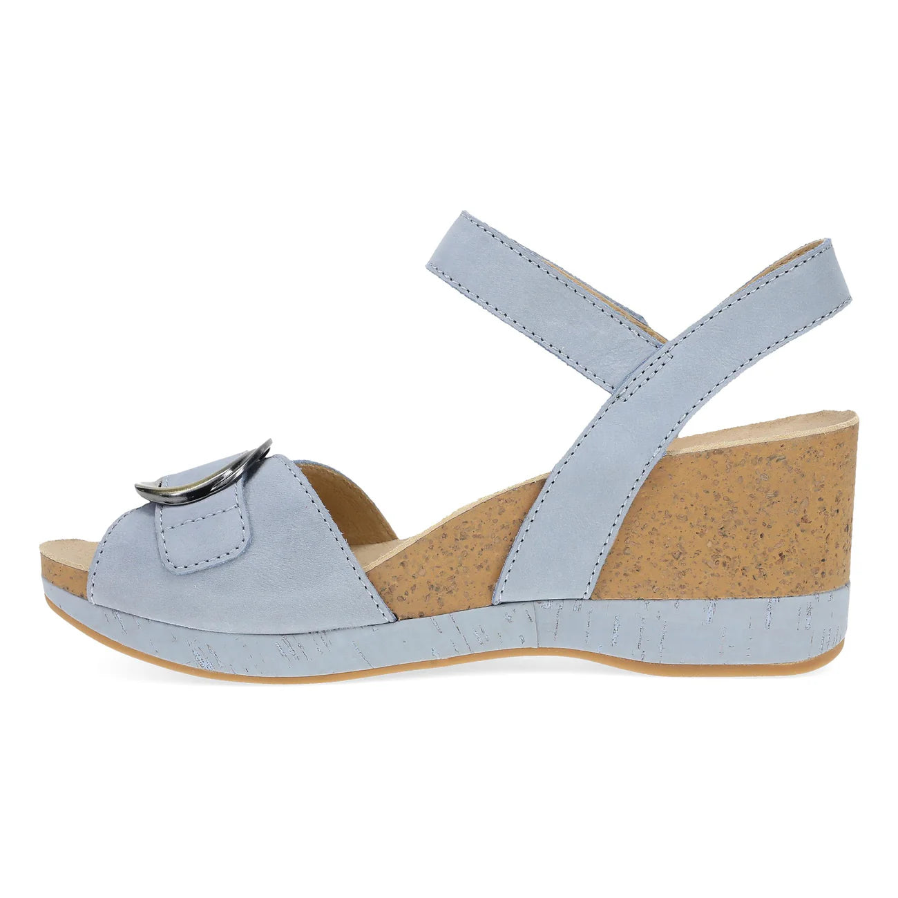 Stella Classic Wedge Sandal in Sky