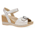 Stella Classic Wedge Sandal in Pearl