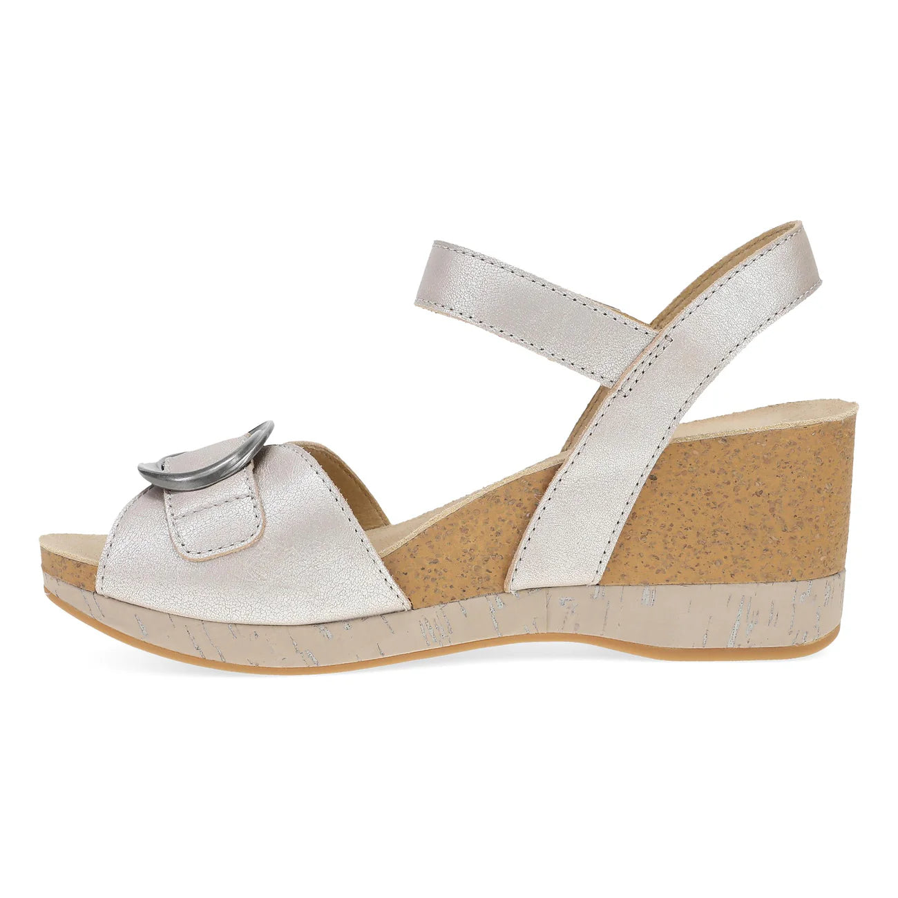 Stella Classic Wedge Sandal in Pearl