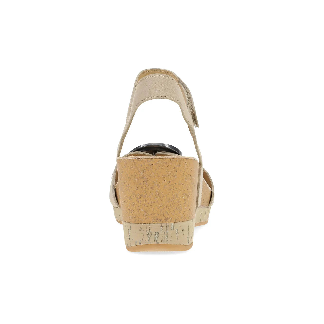Stella Leather Nubuck Wedge Sandal in Sand