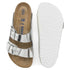 Arizona Soft Footbed Sandal in Silver