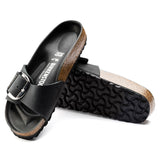 Madrid Big Buckle in Black Oiled Leather