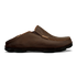 Moloa Men's Leather Slide-On Shoe in Dark Wood and Dark Java