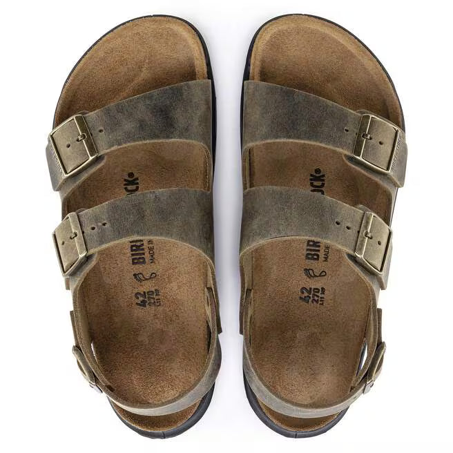 Milano Crosstown Walking Sandal in Faded Khaki
