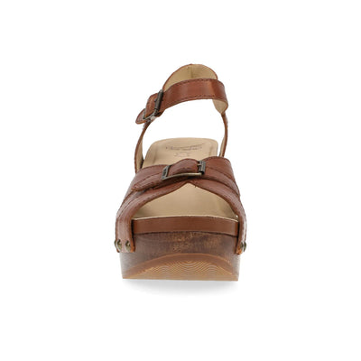 Limited Edition Alanna Wooden Walking Wedge in Tan
