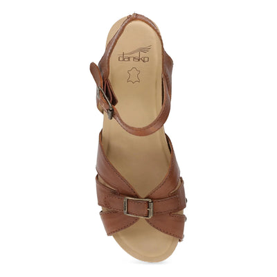 Limited Edition Alanna Wooden Walking Wedge in Tan