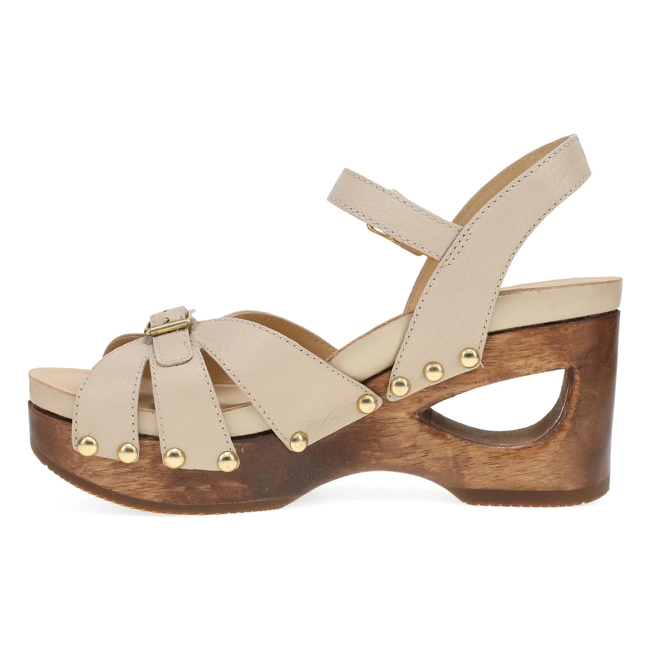 Limited Edition Alanna Wooden Walking Wedge in Vanilla