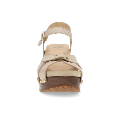 Limited Edition Alanna Wooden Walking Wedge in Vanilla