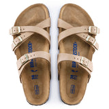 Franca Oiled Leather Classic Footbed in Sandcastle