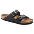 Arizona Grip Classic Footbed Sandal in Vintage Wood Roast Black CLOSEOUTS