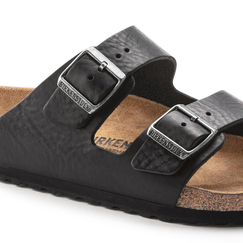 Arizona Grip Classic Footbed Sandal in Vintage Wood Roast Black CLOSEOUTS