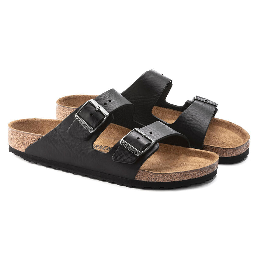 Arizona Grip Classic Footbed Sandal in Vintage Wood Roast Black CLOSEOUTS